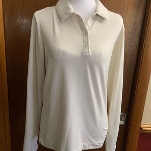 Nike Golf Women’s Long Sleeves Polo Cream Size M